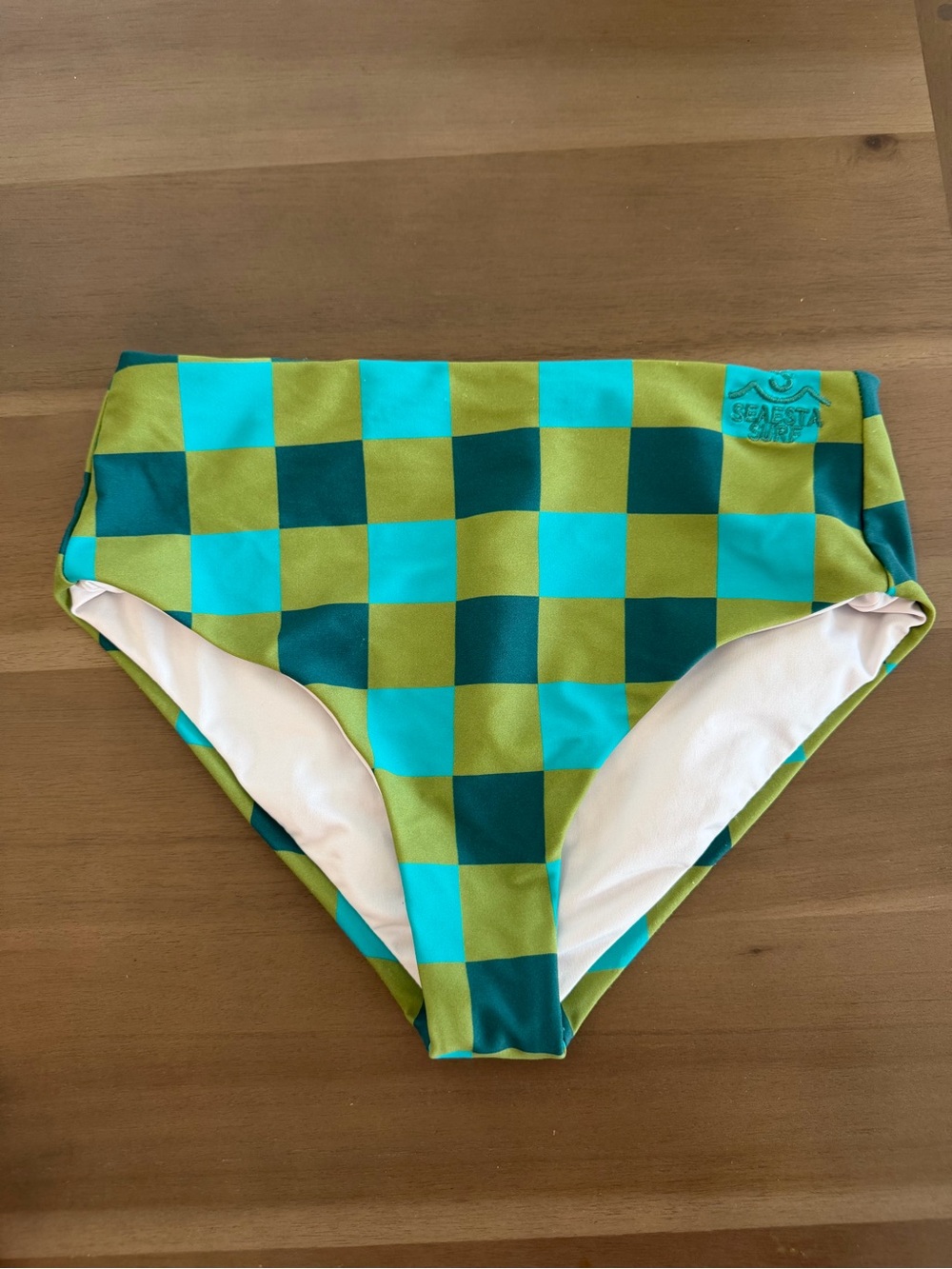 Seaesta Surf Girl’s Checkered Swim Bottoms Size 9-10